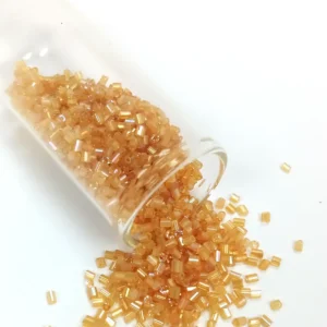 Kesme Cam Boncuk 2mm - 60 Gram - Şeffaf Altın - BNC366