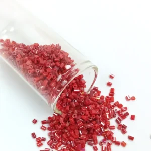 Kesme Cam Boncuk 2mm - 60 Gram - Koyu Kırmızı - BNC370