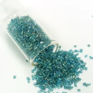 Kesme Cam Boncuk 2mm - 60 Gram - Şeffaf Çam Yeşili - BNC380