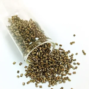 Kesme Cam Boncuk 2mm - 60 Gram - Metalik Sarı - BNC390