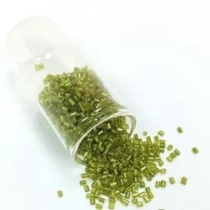 Kesme Cam Boncuk 2mm - 60 Gram - Şeffaf Çimen Yeşili - BNC393