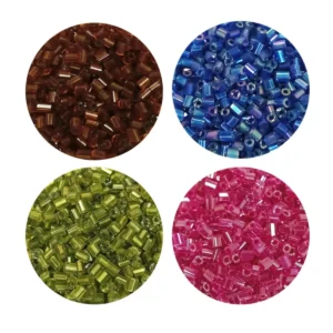 Kesme Cam Boncuk 2mm - 4 Renk - Toplam 80 Gram - BNC445