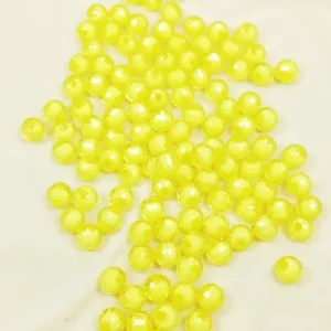 Dünya Boncuk İçten Boncuklu Bileklik Çanta Boncuğu 10 mm 50 gr Sarı - BNC464