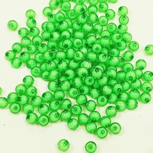 Yuvarlak Boncuk İçten Boncuklu Bileklik Çanta Boncuğu 8 mm 50 gr Yeşil - BNC471