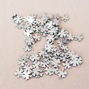 Oya Abiye Bileklik Kolye Pleksi Metalik Plastik Pul Gümüş Renk 8 gram 70 adet - BNC502