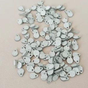 Oya Abiye Bileklik Kolye Pleksi Metalik Plastik Pul Gümüş Renk 8 gram 155 adet - BNC509
