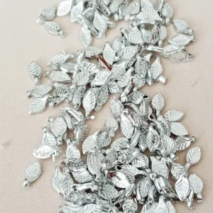 Oya Abiye Bileklik Kolye Pleksi Metalik Plastik Pul Gümüş Renk 8 gram 130 adet - BNC514