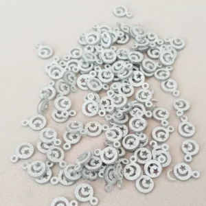 Oya Abiye Bileklik Kolye Pleksi Metalik Plastik Pul Gümüş Renk 8 gram 100 adet - BNC516