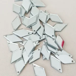 Oya Abiye Bileklik Kolye Pleksi Metalik Plastik Pul Gümüş Renk 8 gram 40 adet - BNC517