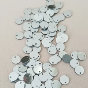 Oya Abiye Bileklik Kolye Pleksi Metalik Plastik Pul Gümüş Renk 8 gram 85 adet - BNC523