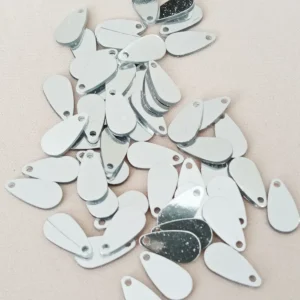 Oya Abiye Bileklik Kolye Pleksi Metalik Plastik Pul Gümüş Renk 8 gram 50 adet - BNC531