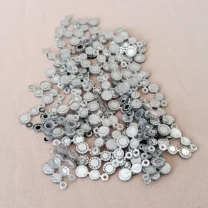 Oya Abiye Bileklik Kolye Pleksi Metalik Plastik Pul Gümüş Renk 24 gram 300 adet - BNC560