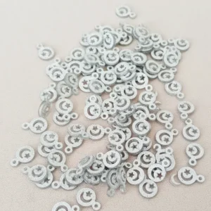 Oya Abiye Bileklik Kolye Pleksi Metalik Plastik Pul Gümüş Renk 24 gram 300 adet - BNC576