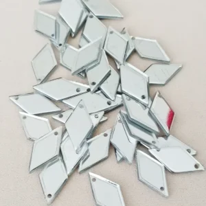 Oya Abiye Bileklik Kolye Pleksi Metalik Plastik Pul Gümüş Renk 24 gram 120 adet - BNC577