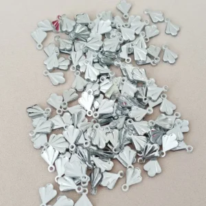 Oya Abiye Bileklik Kolye Pleksi Metalik Plastik Pul Gümüş Renk 24 gram 375 adet - BNC587