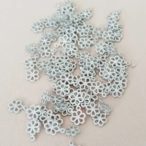 Oya Abiye Bileklik Kolye Pleksi Metalik Plastik Pul Gümüş Renk 24 gram 300 adet - BNC588