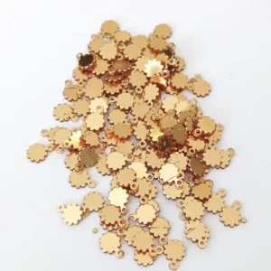 Oya Abiye Bileklik Kolye Pleksi Metalik Plastik Pul Altın Renk 8 gram 110 adet - BNC474