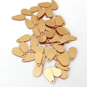 Oya Abiye Bileklik Kolye Pleksi Metalik Plastik Pul Altın Renk 8 gram 50 adet - BNC484