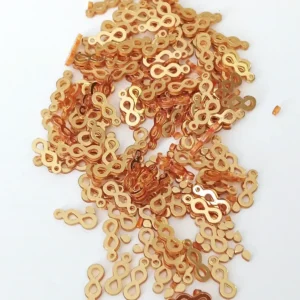 Oya Abiye Bileklik Kolye Pleksi Metalik Plastik Pul Altın Renk 8 gram 130 adet - BNC487