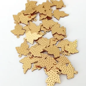 Oya Abiye Bileklik Kolye Pleksi Metalik Plastik Pul Altın Renk 8 gram 50 adet - BNC489