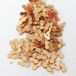 Oya Abiye Bileklik Kolye Pleksi Metalik Plastik Pul Altın Renk 8 gram 100 adet - BNC492