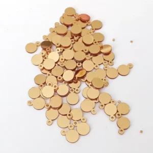 Oya Abiye Bileklik Kolye Pleksi Metalik Plastik Pul Altın Renk 8 gram 75 adet - BNC493