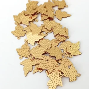 Oya Abiye Bileklik Kolye Pleksi Metalik Plastik Pul Altın Renk 24 gram 150 adet - BNC549