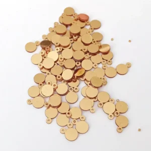 Oya Abiye Bileklik Kolye Pleksi Metalik Plastik Pul Altın Renk 24 gram 225 adet - BNC553