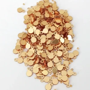 Oya Abiye Bileklik Kolye Pleksi Metalik Plastik Pul Altın Renk 24 gram 450 adet - BNC557