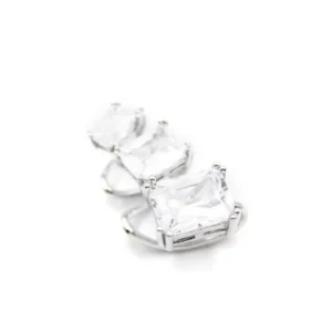 Taşlı Kıkırdak Küpe - Gümüş