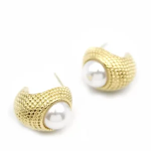 İnci Küpe - Altın