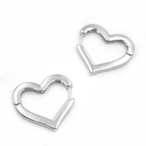 Kalp Küpe - Gümüş