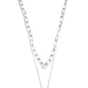 Çoklu Ay Yıldız Kolye - Gümüş