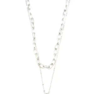 Çoklu Üçgen Kolye - Gümüş