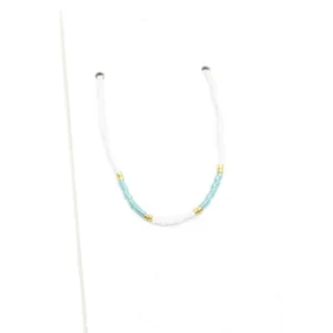 Kum Boncuk Halhal - Beyaz