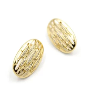 Taşlı Küpe - Altın