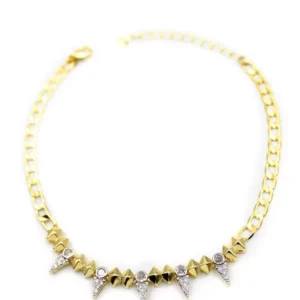 Taşlı Vip Halhal - Altın