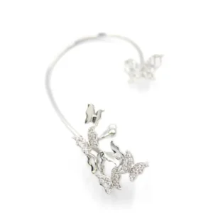 Kelebek Kıkırdak Küpe - Gümüş