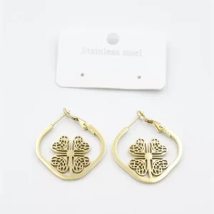 Çiçek Küpe - Altın