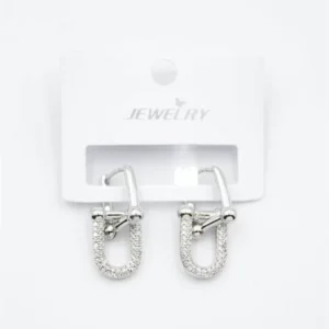 Tf Zincir Küpe - Gümüş