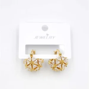 Baget Çanta Küpe - Altın