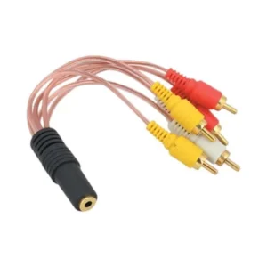3.5 Mm Stereo Dişi 6 Tos Erkek 5+1 Kablo