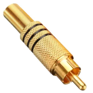 Powermaster Pm-1290 Tos Rca Fiş Metal Gold Erkek Konnektör