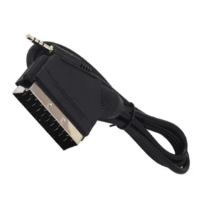 Uydu Alıcısı Av Kablo 3.5 Mm Stereo Erkek-scart Kablo 1.2 Metre Uzun Jack Powermaster