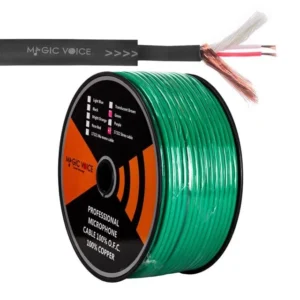Magicvoice Mi̇krofon Kablosu Stereo 1. Kali̇te 100 Metre Yeşil