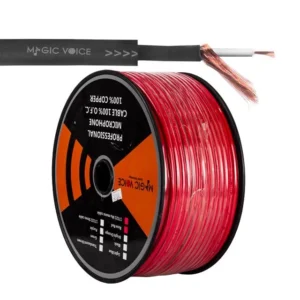 Magicvoice Mi̇krofon Kablosu Mono 1. Kali̇te 100 Metre Kırmızı