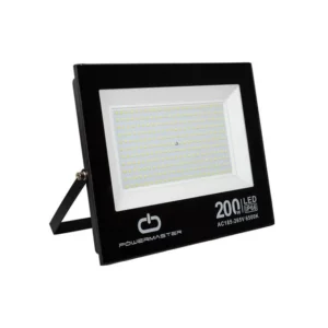 Powermaster Pm-22583 200 Watt - 220 Volt Beyaz 6500k Ip66 120* Işık Açısı Siyah Slim Kasa Led Projektör