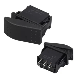 Powermaster Sembolsüz Işıksız Yaylı 3 Pinli On-off 12-24v Marin Switch