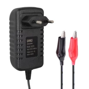 Weko 7.2 Volt - 1 Amper Krokodil Uçlu Priz Tipi Yerli Üretim Akü Şarj Adaptörü