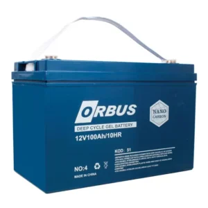 Orbus 12 Volt 100 Amper Karbon Jel Tip Akü (330x173x212 Mm)